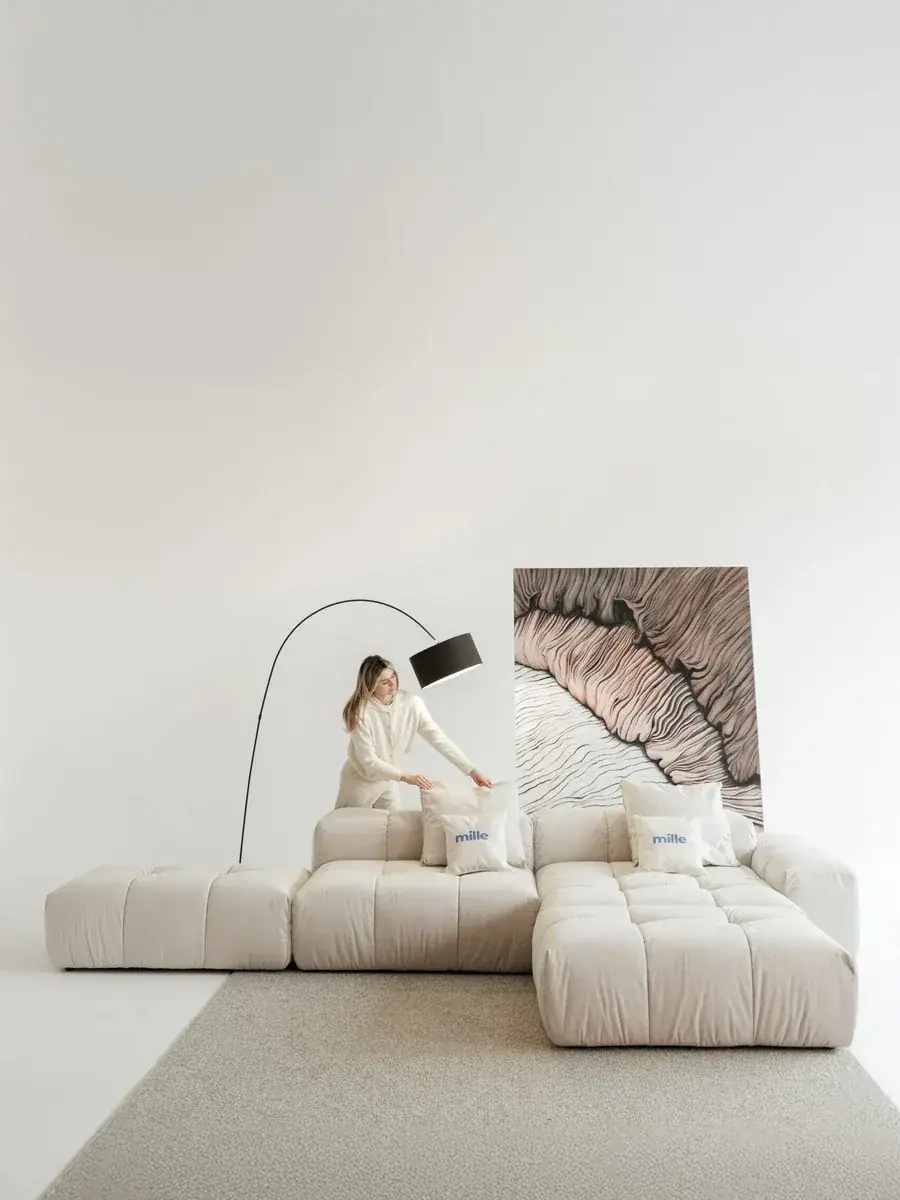 European craftsmanship — hand-stitched detail